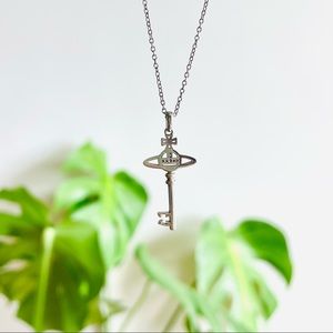 Vivienne Westwood Small Key Necklace in Sterling Silver